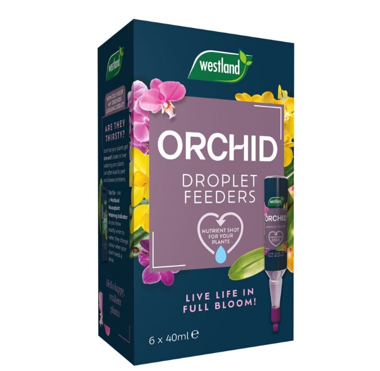 Westland Orchid Droplet Feeders 6 Pack Plant Food 4 Week Feed