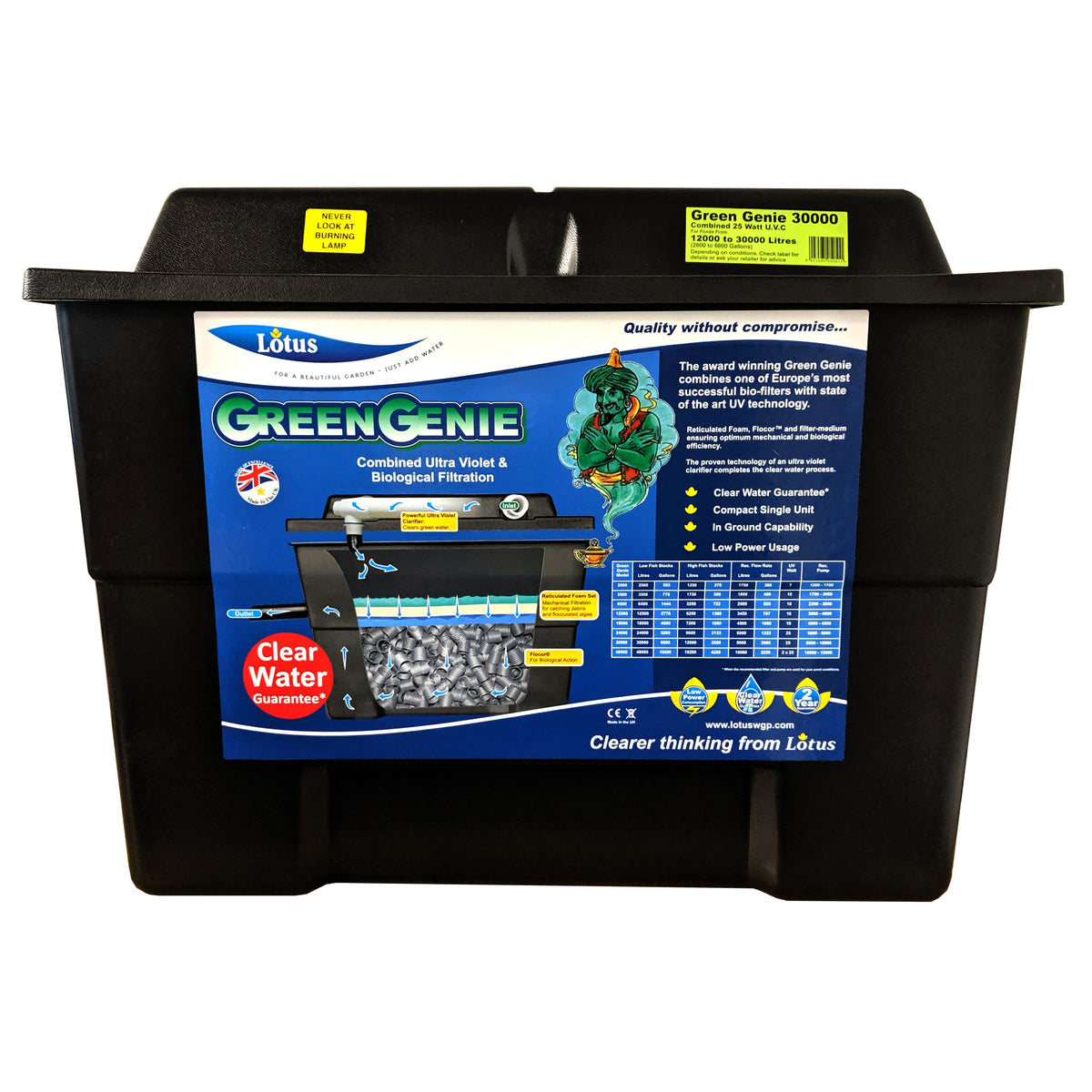 Lotus Green Genie Pond Filter 30000 - UV & Biological Filtration
