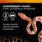 Exo Terra Juvenile Snake Accessory Starter Kit with Heating & Habitat Essentials