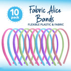 Fabric Alice Bands Hair Headbands for Women Girls | 5 Pack