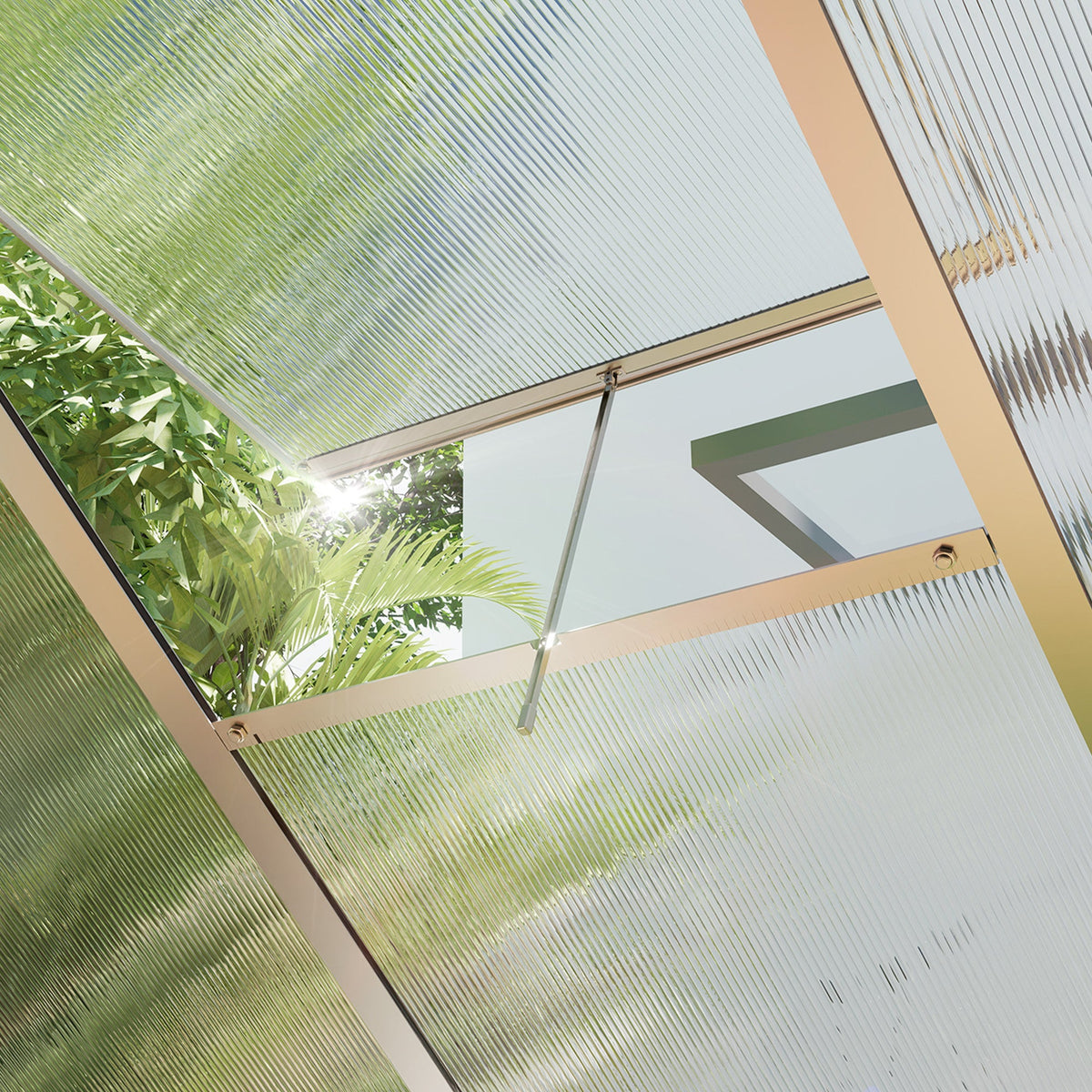 BloomGreen 6' x 10' x 6.6' Polycarbonate Greenhouse with Aluminum Frame, Silver