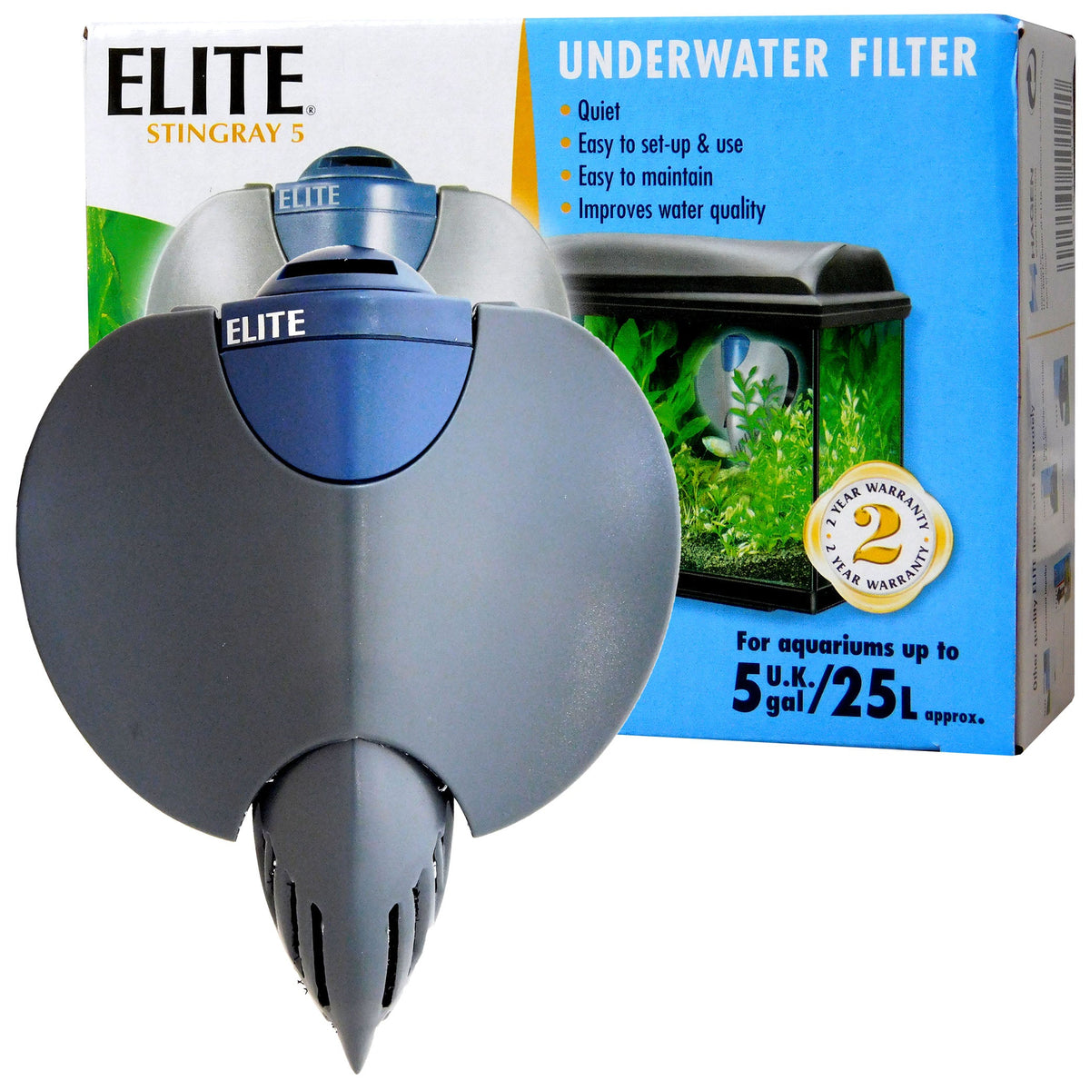 Hagen Elite Stingray 5 Internal Aquarium Filter 25L