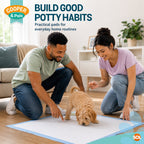100pk Puppy Training Pads Premium Puppy Pads Perfect for Puppy Toilet Training, Dog Training Pads for Puppy Training, Ideal Indoor and Outdoor Pee Pads Dogs, Absorbent Dog Pee Pad for your Furr Baby