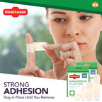 Waterproof Washproof Plasters | Assorted First Aid Strips for Kids & Adults | 110 Pack