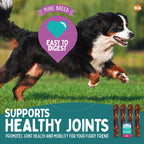 4-12pk Collagen Dog Treats Beef Chewy Rolls Large Long Lasting Easy Digest Joint