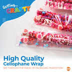 Clear Cellophane Wrap 50x70cm | Hampers Flower Gift Plastic | 300 Pack