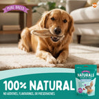 Pure Breed Rabbit Ears with Fur for Dogs – 300g (6 × 50g Bags) 100% Natural Air-Dried Chews Long-Lasting Snacks Grain-Free Single Ingredient Low Calories Rabbits Ears with Fur For Dogs Happy Pooch
