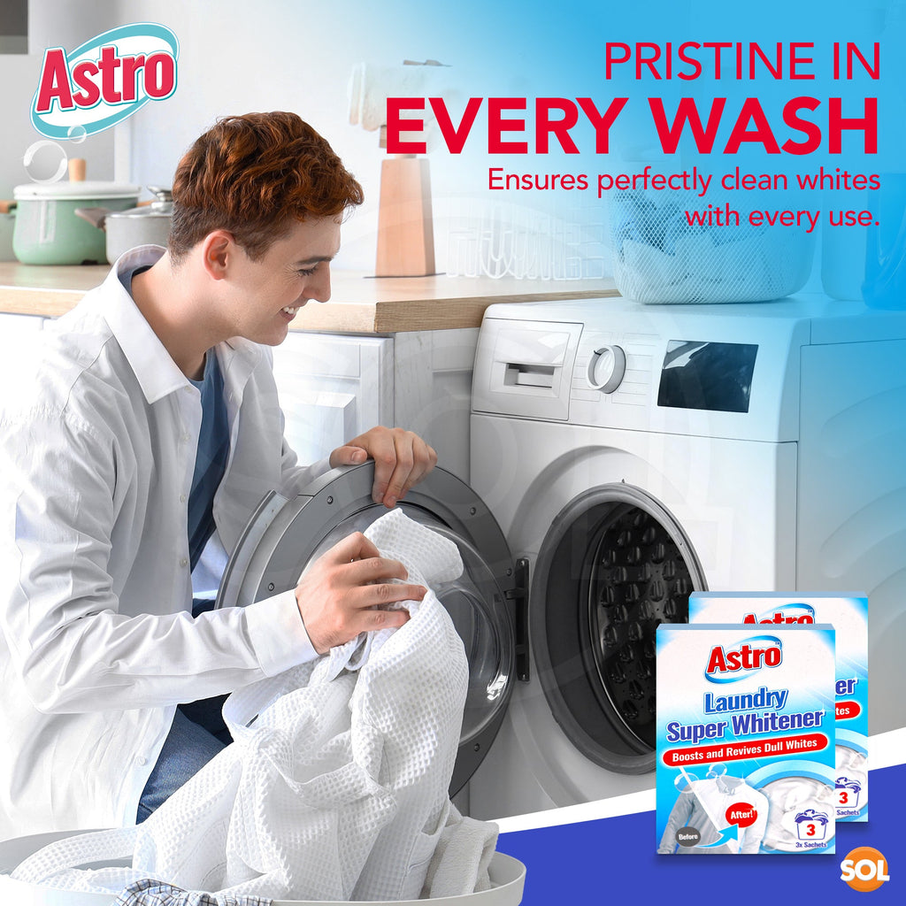 Laundry Whitener Powder for Whites | Oxi-Powered Stain Remover | 6 Pack