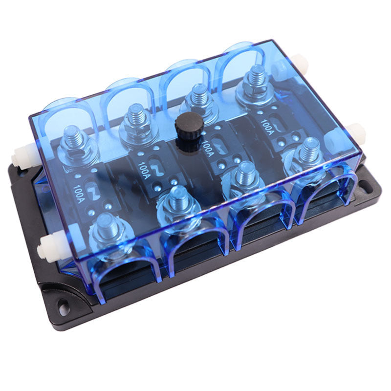 Exotronic 4 Way Mega Fuse Holder With Cover