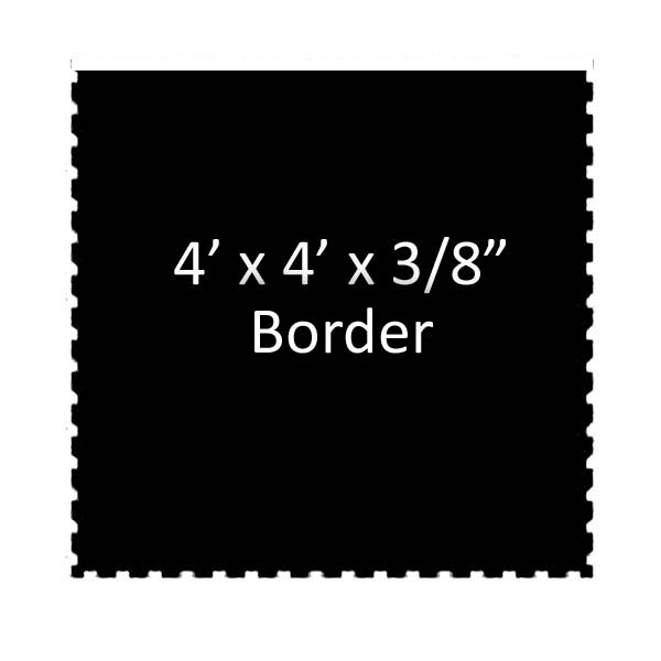 4X4 BEVELED BORDER PIECE 3/8-3/4"