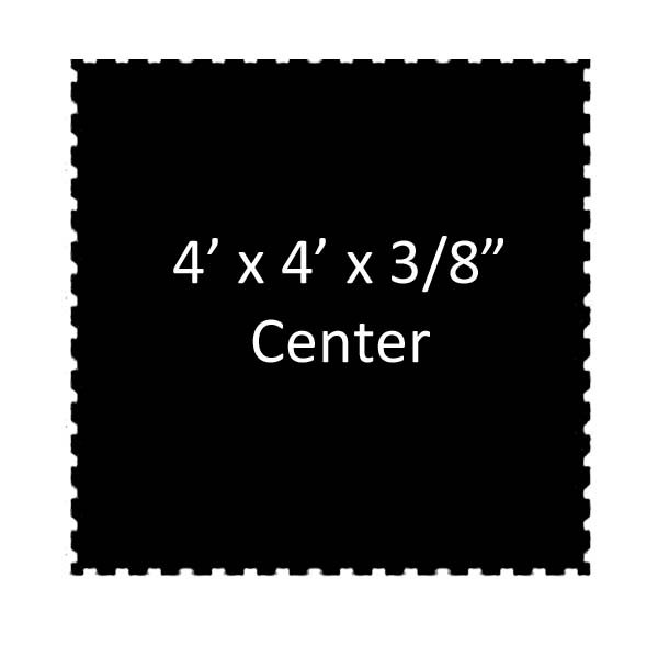 4X4 BEVELED CENTER PIECE 3/8-3/4"