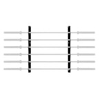 Exigo 6 Bar Horizontal Wall Gun Rack