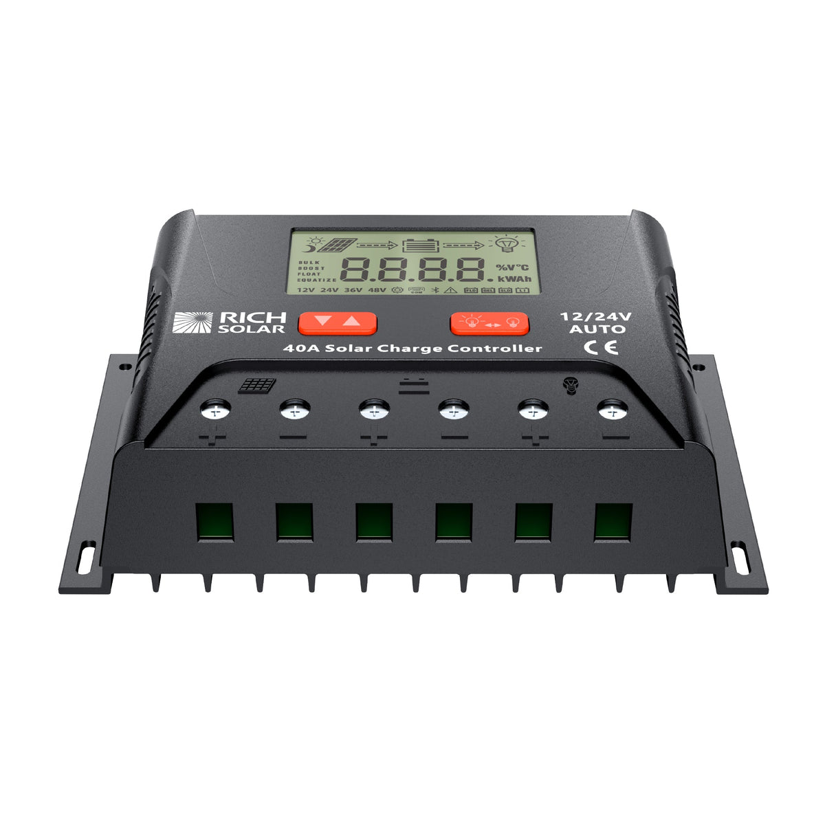 BRAVO LEGEND 40 | 40 Amp PWM Solar Charge Controller | 12V/24V Auto, 3-Stage Charging for RVs, Boats, Off-Grid Systems  | UL1741 Certified