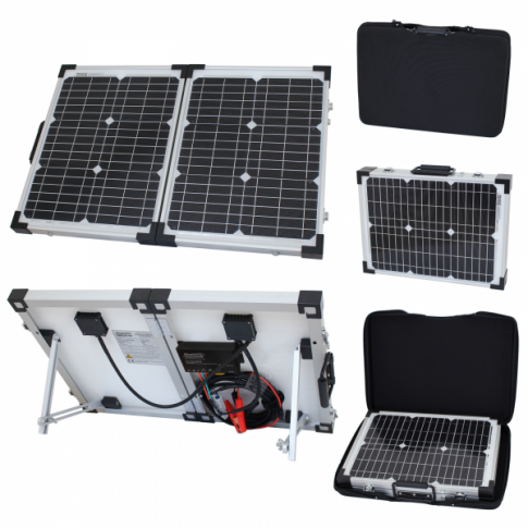 40W 12V folding solar panel charging kit for caravan motorhome campervan boat