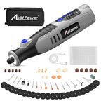 AVID POWER 8V Cordless Rotary Tool 5 Speeds Dog Nail Grinder 4 LED Lights - color: Grey