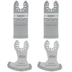 XXGO 4 Pcs Diamond Oscillating Multi Tool Blades for Removing Grout - size: 4 Pcs Diamond Blade Kits B