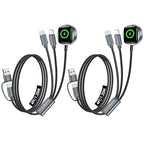 2Pack Travel Essentials for Apple Watch Charger,3 in 2 Charging Cable ﻿ - color: Black, size: 2pack-4ft