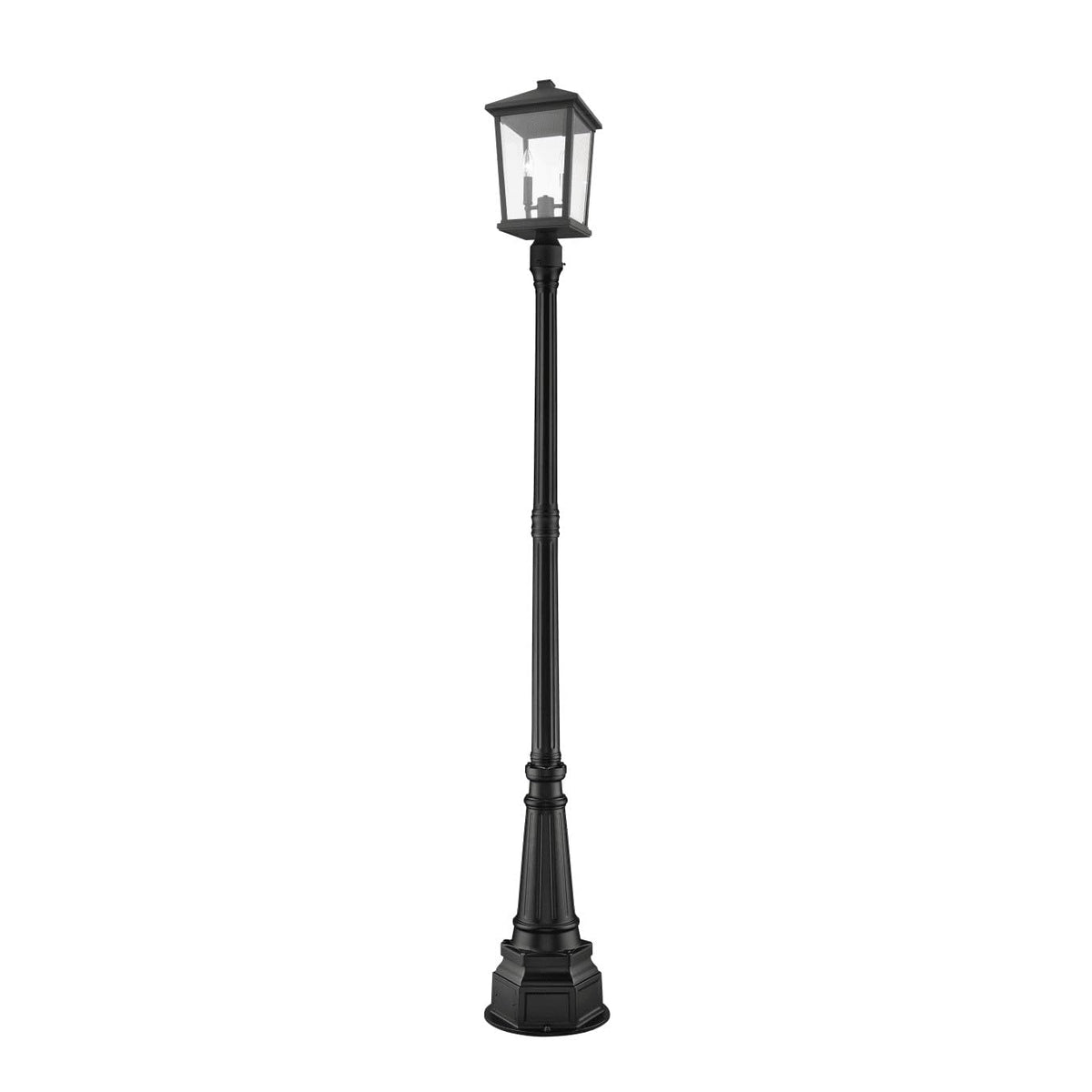 Open Box - Z-Lite 568PHBR-533PM-BK - Post Lights Outdoor Lighting