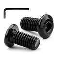 M8 x 16mm Flat Head Hex Socket Cap Screws Furniture Bolts, Stainless Steel 18-8 (304), Black Oxide, Countersunk Connector Screw, Full Thread, 20 PCS (with Hex Spanner) - size: M8 x 16mm