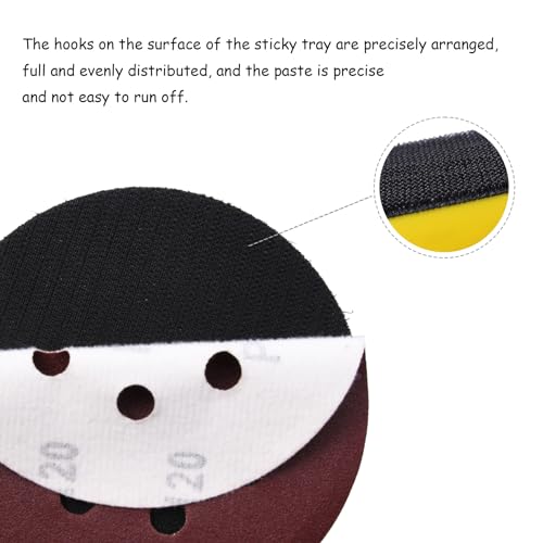 2Pcs 5in Hook and Loop Flexible Backing Pad, 5" Sanding Back Pad 5/16" 24 Thread for Air Orbital Sander and Pneumatic Polisher - style: 2Pcs 5inch