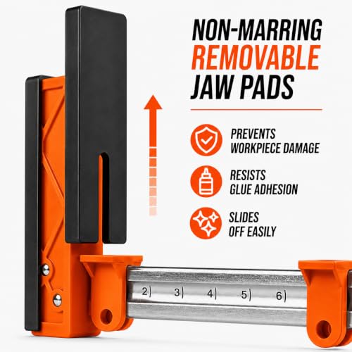 WEN 24-Inch 2000-Pound Parallel Jaw Clamp and Spreader Set, Two-Pack (CLP122) - size: 24-Inch Clamps, Two Pack