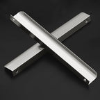 Ravinte Silver Finger Edge Pulls Drawer Edge Pulls 300mm/11.8 inch 6 Pack - size: 8.8" Hole Center,11.8" Overall Length