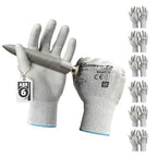 Schwer 6 Pairs A2 Cut Resistant Work Gloves, Ultra Durable, LT5636, S - size: Small