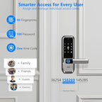 UMIKSMART WiFi Smart Door Lock with Camera, Fingerprint Keypad, App Control - color: Nickel