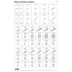 Performance Tool W5226 1200-Piece SAE/Metric Nut and Bolt Assortment Kit