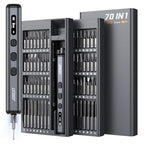 JOREST 70-in-1 Mini Precision Electric Screwdriver Set-64 S2 Magnetic Bits