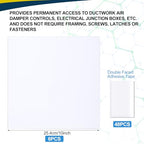 Sosation 6 Pack Ceiling Cover Plate Wall Hole Cover, White, 10 Inch - color: White, size: 10 Inch
