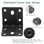 Alise 30 Pack Black 2x2in L Brackets Heavy Duty Metal for Wood Furniture - color: Matte Black, size: (30P) 2X2 inch