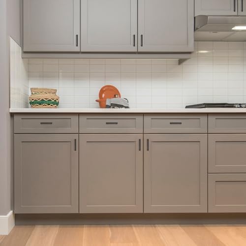Ravinte Matte Black Square & Solid Cabinet Handles,3-1/2 Inch,15 Pack - size: 3-1/2 Inch Hole Center