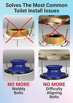 One N Done Toilet Flange Repair Kit - Toilet Kit For Low or Broken Toilet Flange. Toilet Wax Ring Replacement Kit W/Toilet Flange Extender Kit. No Wax Ring For Toilet Bowl Or Toilet Seal Required (1)