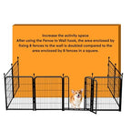 Getlay 4 Pack Fence-to-Wall Hook for Dog Playpen, Fence Accessories，Black