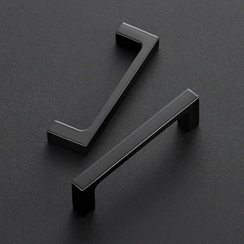 Ravinte Matte Black Square & Solid Cabinet Handles,3-1/2 Inch,15 Pack - size: 3-1/2 Inch Hole Center