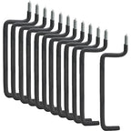 12 Pieces Heavy Duty Garage Storage Screw in Utility Tool Wall Mount Ladder Hanger Hook