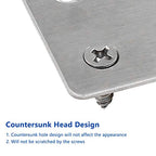 BokWin 12Pcs Flat Straight Mending Plates, 2.4" x 1.5" - size: 2.4" x 1.5" (Silver)