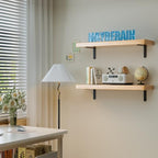 4Pcs Shelf Brackets, Black 6inch Floating Shelf Bracket, Wall Mounted Support,Heavy Duty Floating Shelf Bracket - size: 6inch, style: 4PCS