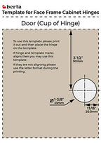 Berta (10 pcs) 1 1/4" Overlay Cabinet Door Hinges, 90 Degree Restricted Opening Angle Soft Closing Face Frame Hinges, 6-Ways 3-Cam Adjustment, Concealed Kitchen Cabinet Door Hinges with Screws - size: 1 1/4" Overlay