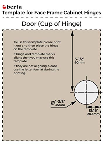 Berta (10 pcs) 1/2" Overlay Cabinet Door Hinges, 90 Degree Restricted Opening Angle Soft Closing Face Frame Hinges, 6-Ways 3-Cam Adjustment, Concealed Kitchen Cabinet Door Hinges with Screws - size: 1/2" Overlay