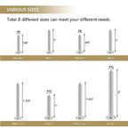 317 Pieces #6#8#10#12 Phillips Pan Head Self-Tapping Screws, Wood Screws Assortment Kit, 304 Stainless Steel - size: #6#8#10#12