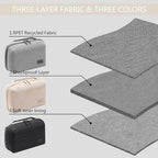 Kaxich Travel Electronics Organizer Pouch, Portable Cable Organizer Case - color: Beige