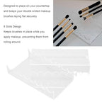 Pilipane 2PCS Makeup Brush Holder Clear Acrylic Horizontal Brush Drying Rack Organizer for Paint Brushes Vanity Table Accessory