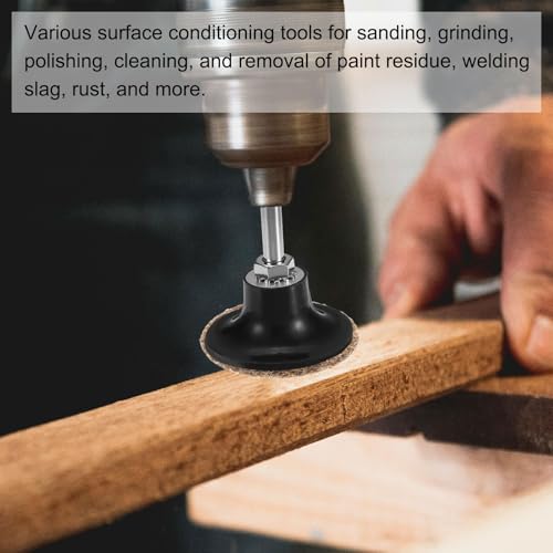 HARFINGTON 28pcs Quick Change Discs Set 2" Lock Sanding Discs with 1/4" Shank Pad Holder Coarse/Medium/Fine Grit Surface Conditioning for Polish Rust Removal - size: 2"