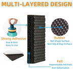 Furnigear Non Slip Furniture Pads - Self Adhesive Rubber Anti Skid Pads Grippers Rubber Chair Feet Furniture Pads for Hardwood Floors -Protectors for Furniture Table Legs Anti Slip 12 Pcs 3" Square - size: 3" Square 12pcs