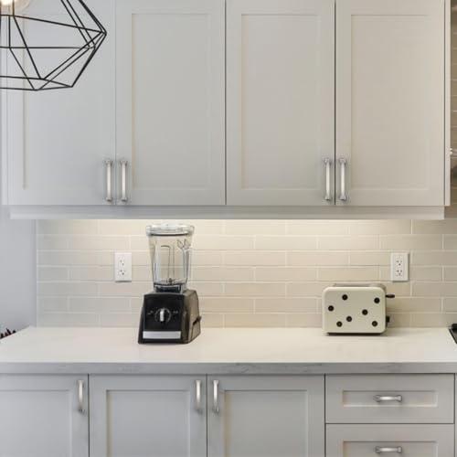 Amerdeco 10 Pack Brushed Satin Nickel Cabinet Pulls 7.5" - color: Brushed Satin Nickel, size: 7.5" hole center