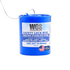 WCS .041 Stainless Steel Safety Lock Wire, T302/304, NASM20995C MS20995C, ASTM A580 Condition A, AMS569, Mechanics Wire for Aircraft, Automotive, & Industrial Use, 1lb Dispenser Can, Approx 221 ft - size: .041 in, style: 1 lb