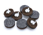 Slipstick GorillaFelt 1-1/2 Inch Felt Glides/Furniture Feet Floor Protectors (Set of 8 Sliders) Nail On Felt Furniture Pads Guaranteed to Stay On, Round, CB270-8 - size: 1-1/2 Inch 8 Pack