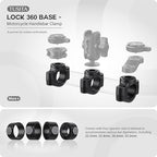 TUSITA Lock 360 Base - Motorcycle Handlebar Clamp - size: Handlebar Clamp